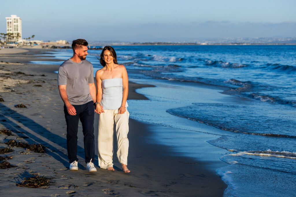 Coronado Beach Proposal Photographer | CJ + Veronica's Surprise Family Reveal engagement photography san diego 4